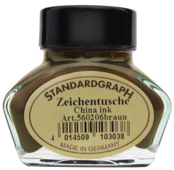 Standardgraph kaligrafická tuš hnědá