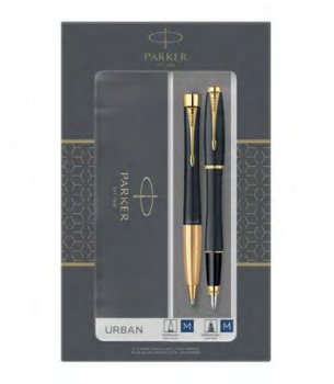 Parker Urban Matt Black GT, sada plnicího a kuličkového pera