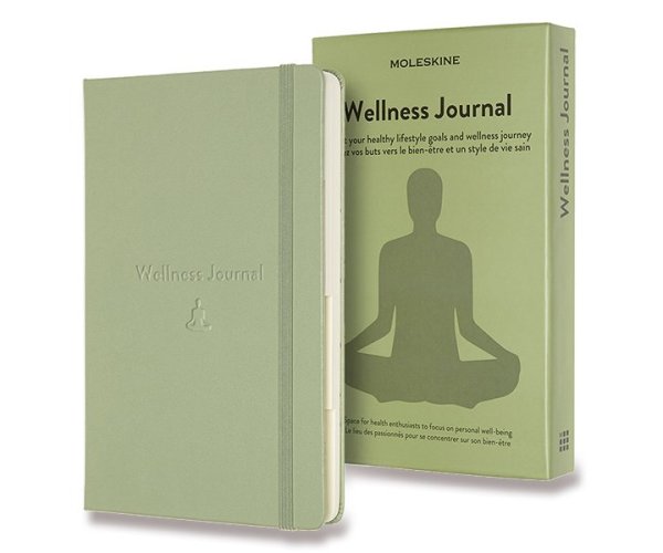 Moleskine Passion Wellness Journal A5 zelený zápisník