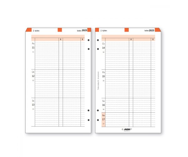 ADK Týdenní plány A6 - dvoustranné 2026