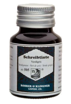 Rohrer & Klingner Verdigris lahvičkový inkoust modročerný 50 ml