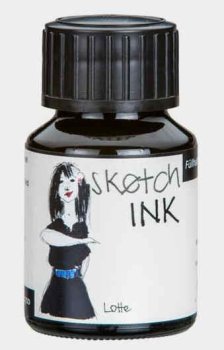 Rohrer & Klingner Sketchink Lotte lahvičkový inkoust černý 50 ml