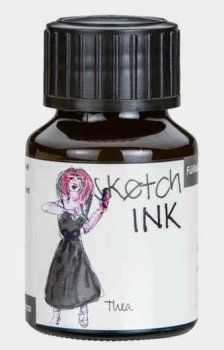Rohrer & Klingner Sketchink Thea lahvičkový inkoust šedý 50 ml