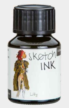 Rohrer & Klingner Sketchink Lilly lahvičkový inkoust khaki 50 ml