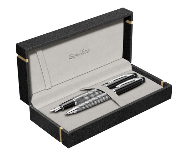 Scrikss Noble Black Chrome Spiral CT, dárková sada