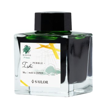 Sailor Manyo Ishi Pebble, zelený inkoust 50 ml