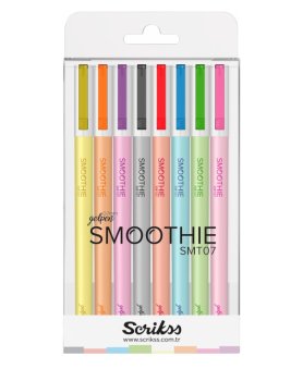 Scrikss Smoothie gelová kuličková pera sada 8 ks