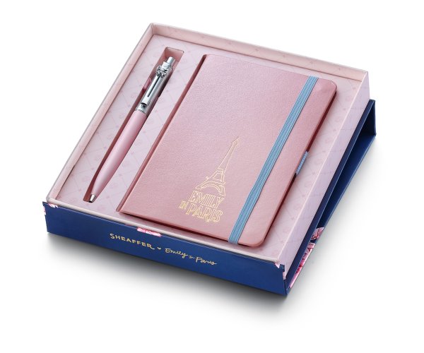 Sheaffer Sentinel Pink Emily in Paris CT, dárková sada se zápisníkem