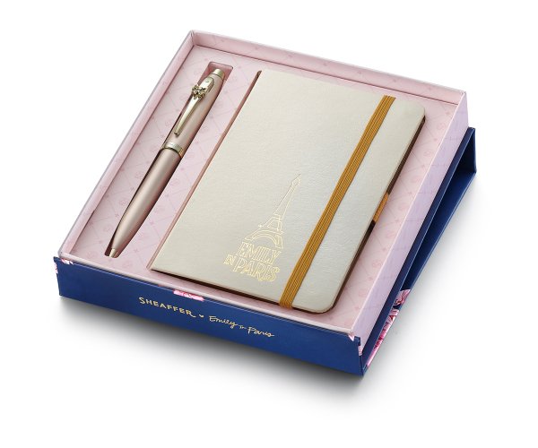 Sheaffer 100 Champagne Emily in Paris GT dárková sada se zápisníkem