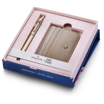 Sheaffer 100 Champagne Emily in Paris GT sada s pouzdrem na karty