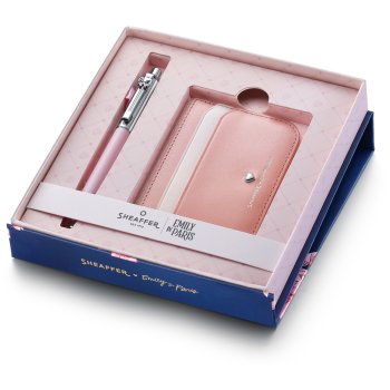 Sheaffer Sentinel Pink Emily in Paris CT, dárková sada s pouzdrem na karty