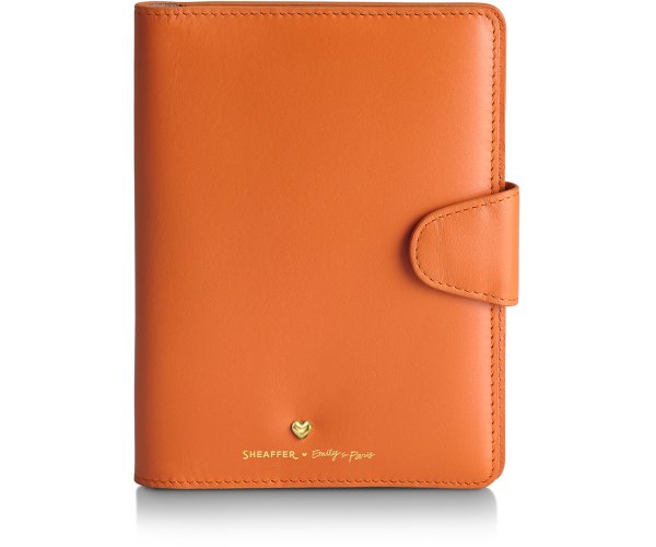 Sheaffer Emily in Paris kožené pouzdro na pas oranžové