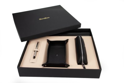 Scrikss kožený stolní set s rollerem