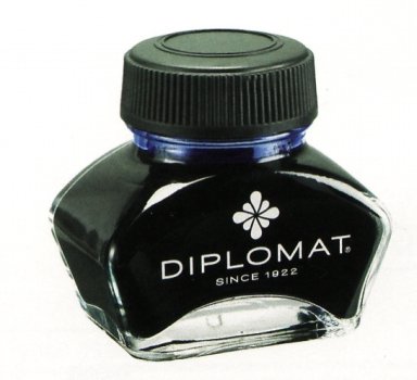 Diplomat Black, černý lahvičkový inkoust