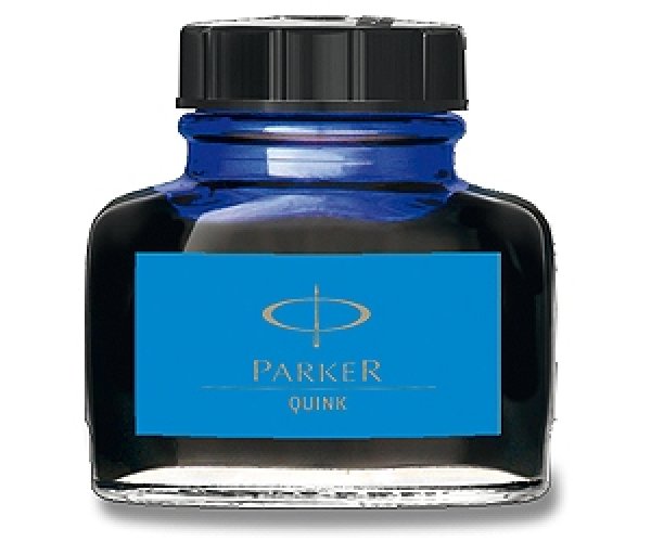 Parker Blue, modrý lahvičkový inkoust