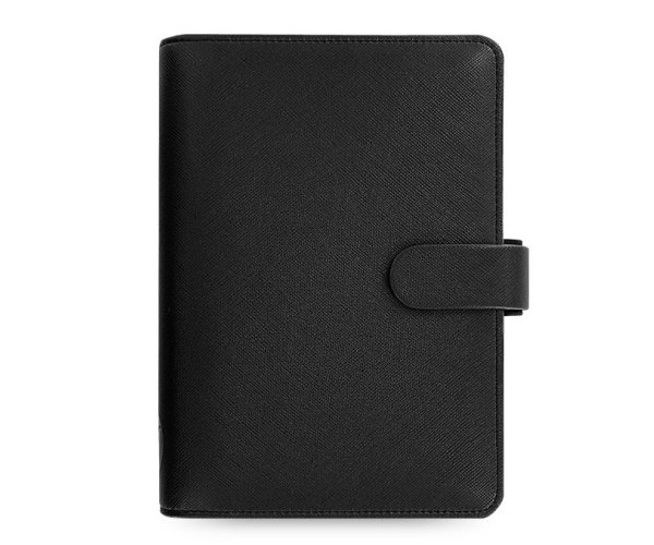 Filofax Saffiano Osobní černý diář