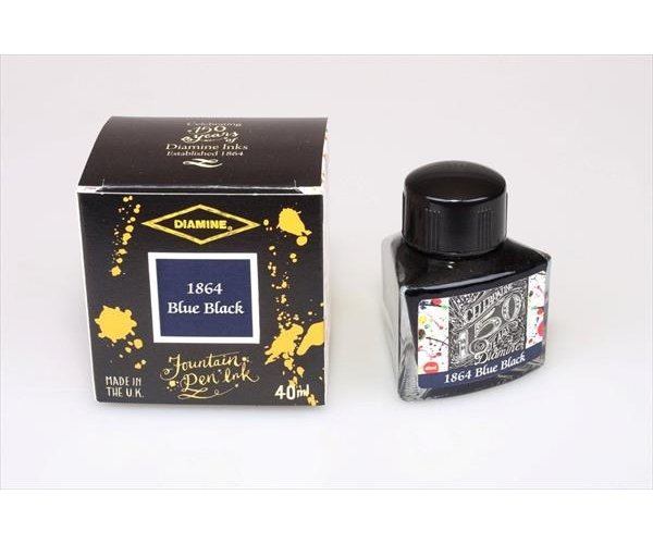 Diamine Anniversary 1864 Blue Black 40 ml, lahvičkový inkoust