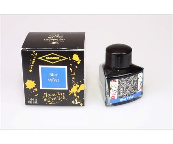 Diamine Anniversary Blue Velvet 40 ml, lahvičkový inkoust