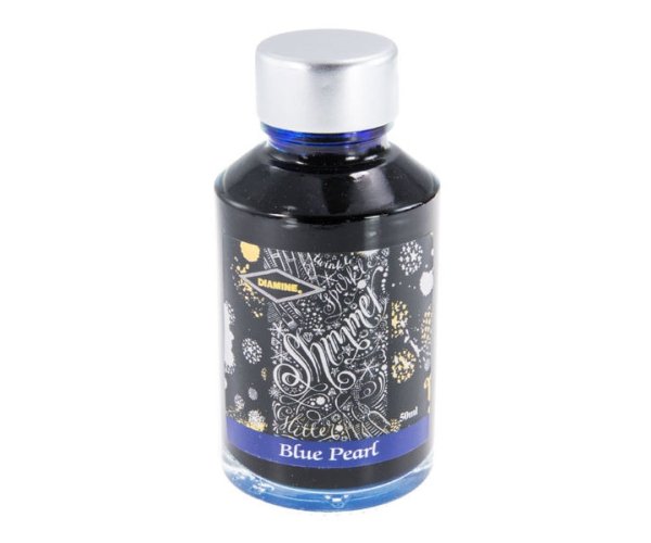 Diamine Shimmer Blue Pearl 50 ml, lahvičkový inkoust