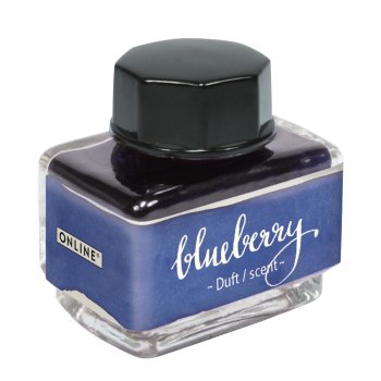 Online Blueberry, modrý lahvičkový inkoust