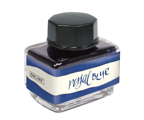 Online Royal Blue, modrý lahvičkový inkoust